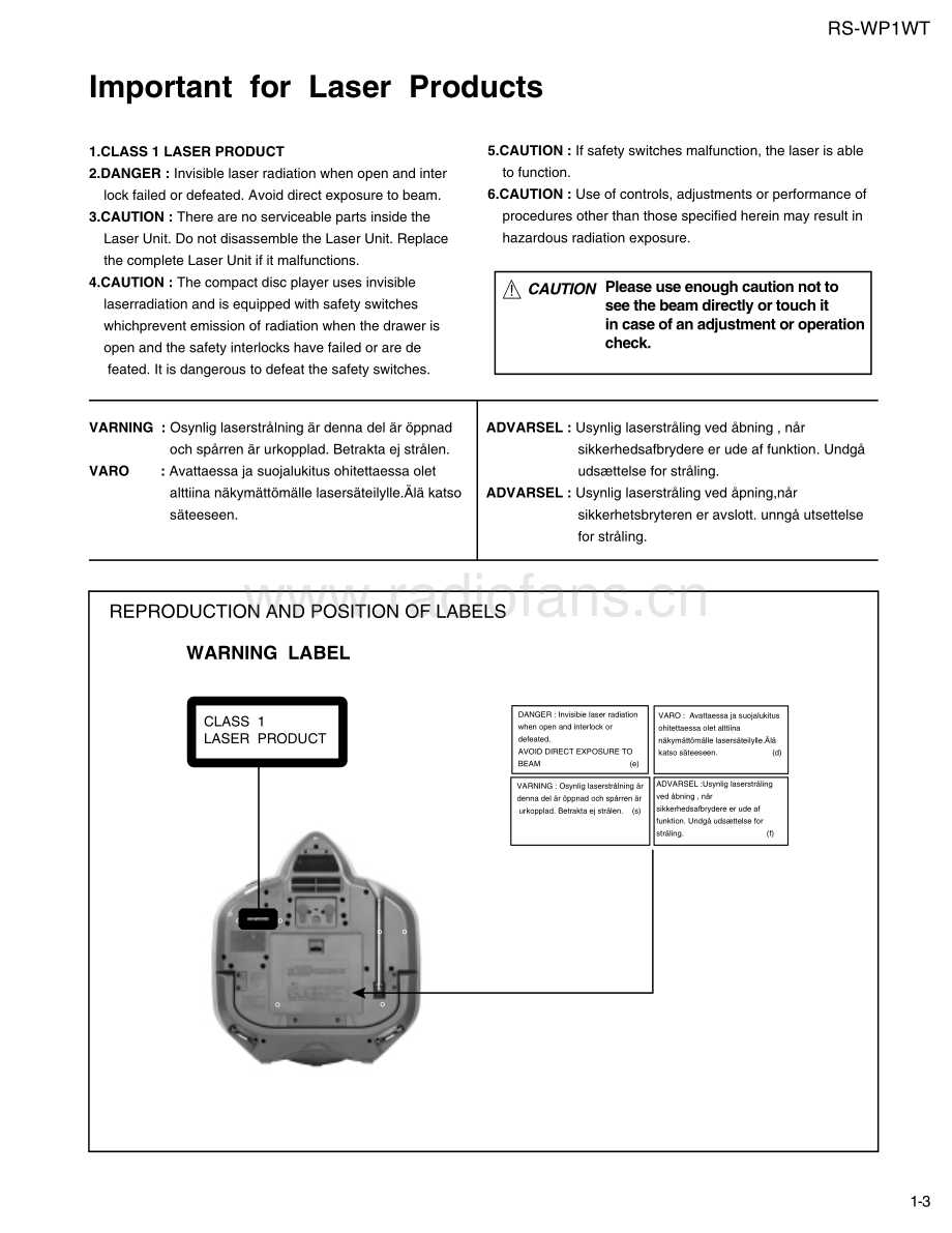 JVC-RSWP1T-cs-sm 维修电路原理图.pdf_第3页