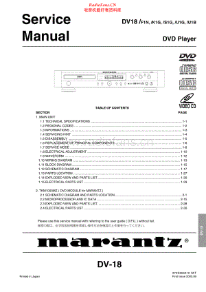 Marantz-DV18-cd-sm 维修电路原理图.pdf