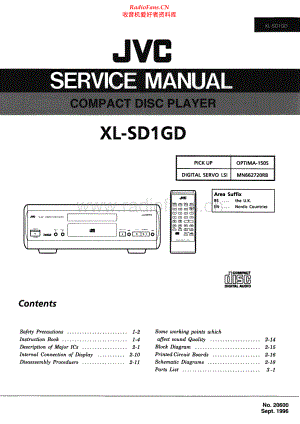 JVC-XLSD1GD-cd-sm 维修电路原理图.pdf