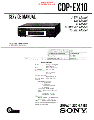 Sony-CDPEX10-cd-sm 维修电路原理图.pdf