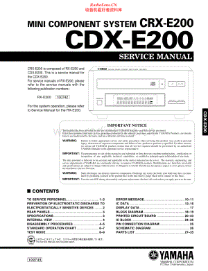 Yamaha-CDXE200-cs-sm 维修电路原理图.pdf