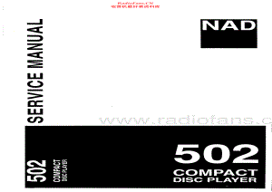 NAD-502-cd-sm 维修电路原理图.pdf