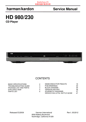 HarmanKardon-HD980_230-cd-sm维修电路原理图.pdf