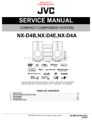 JVC-NXD4-cs-sm 维修电路原理图.pdf