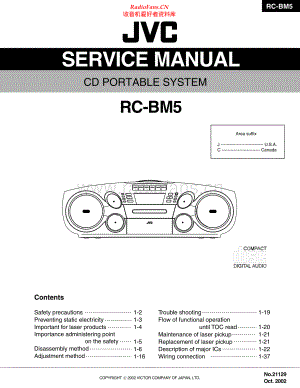 JVC-RCBM5-cs-sm 维修电路原理图.pdf