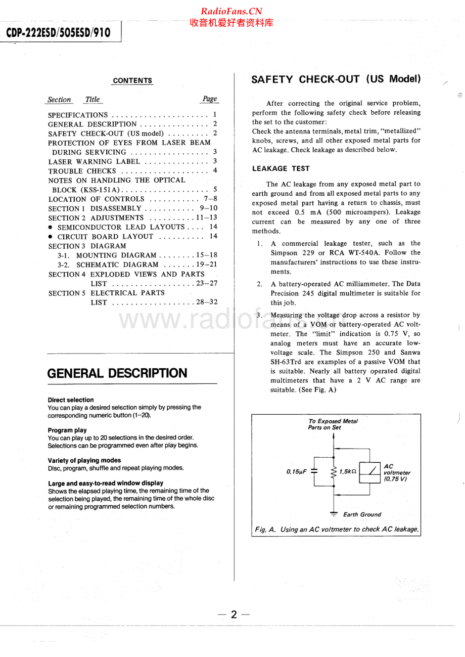 Sony-CDP910-cd-sm 维修电路原理图.pdf_第2页