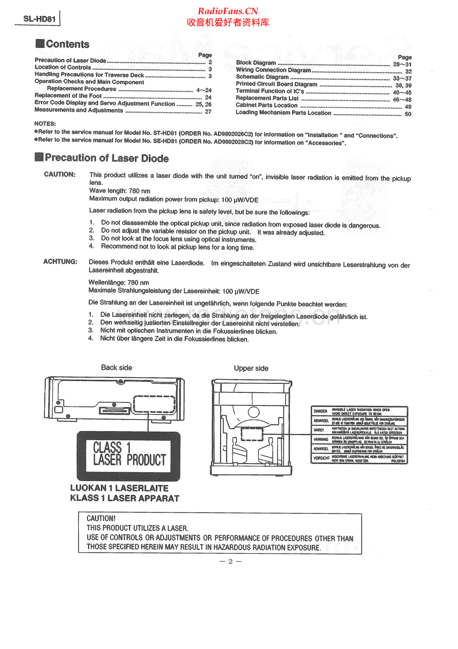 Technics-SLHD81-cd-sm 维修电路原理图.pdf_第2页