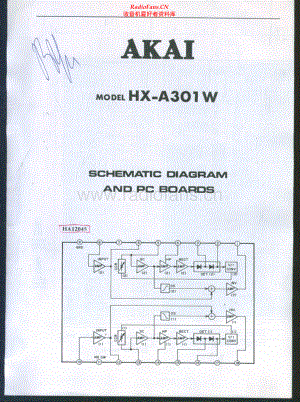 Akai-HXA301W-tape-sm维修电路原理图.pdf