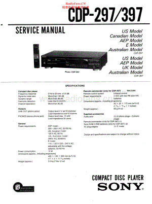 Sony-CDP397-cd-sm 维修电路原理图.pdf