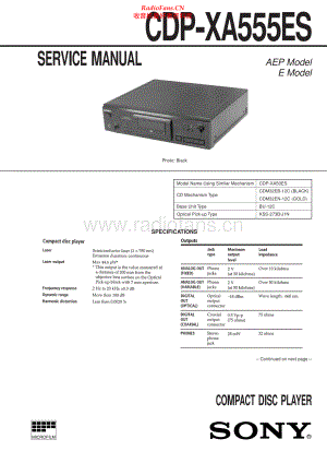 Sony-CDPXA555ES-cd-sm 维修电路原理图.pdf