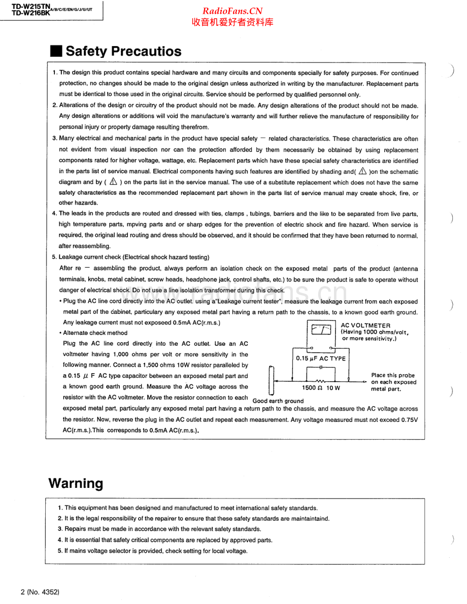 JVC-TDW215TN-tape-sm 维修电路原理图.pdf_第2页