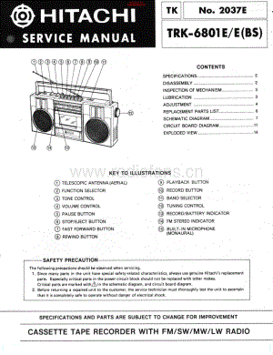 Hitachi-TRK6801E-pr-sch 维修电路原理图.pdf