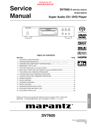 Marantz-DV7600-cd-sm 维修电路原理图.pdf