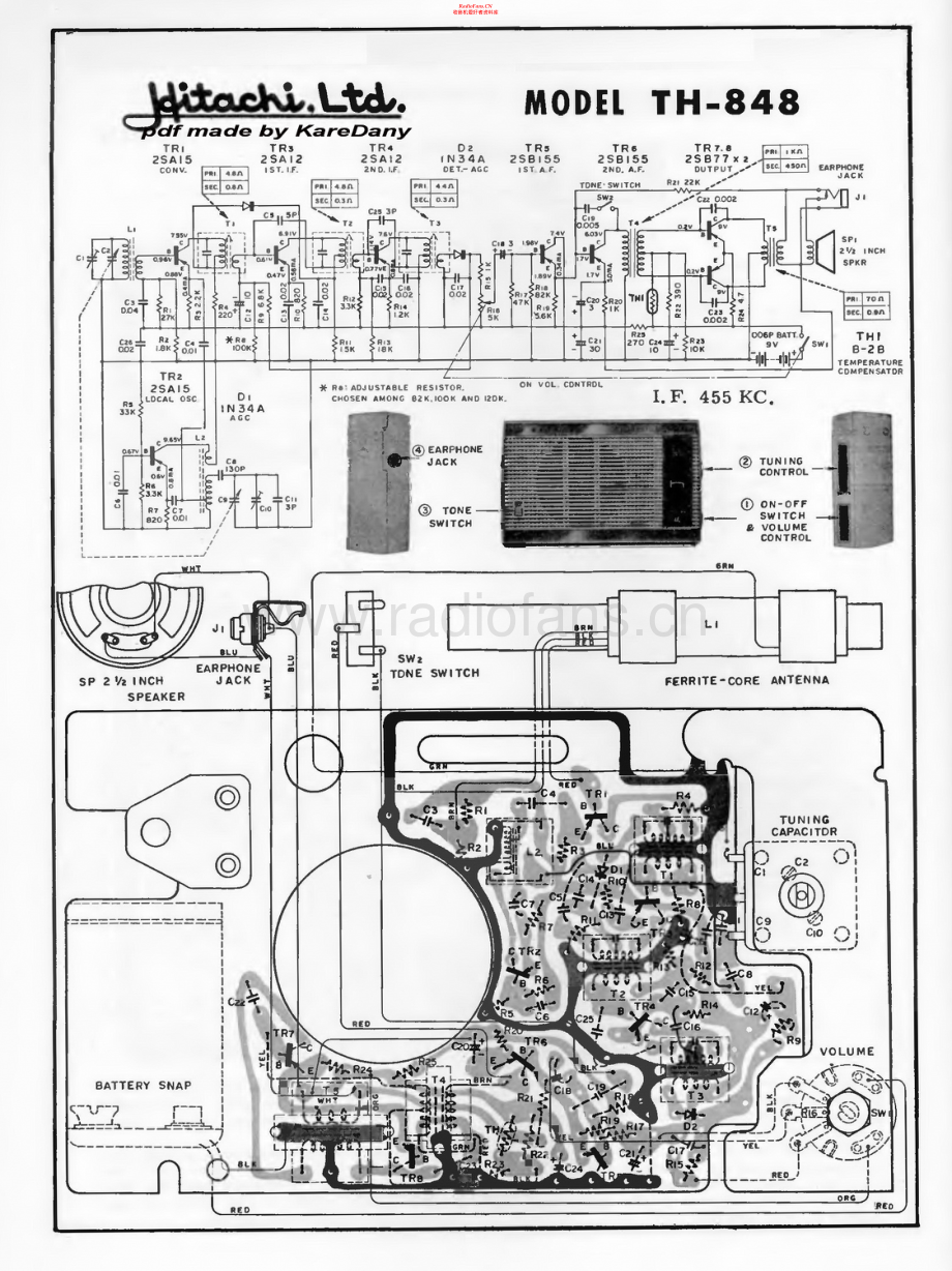 Hitachi-TH848-pr-sch(1) 维修电路原理图.pdf_第1页