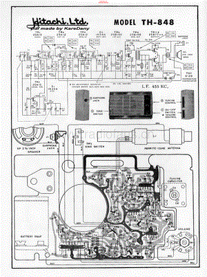 Hitachi-TH848-pr-sch(1) 维修电路原理图.pdf