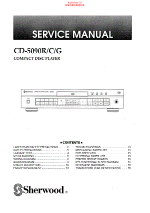 Sherwood-CD5090R-cd-sm 维修电路原理图.pdf