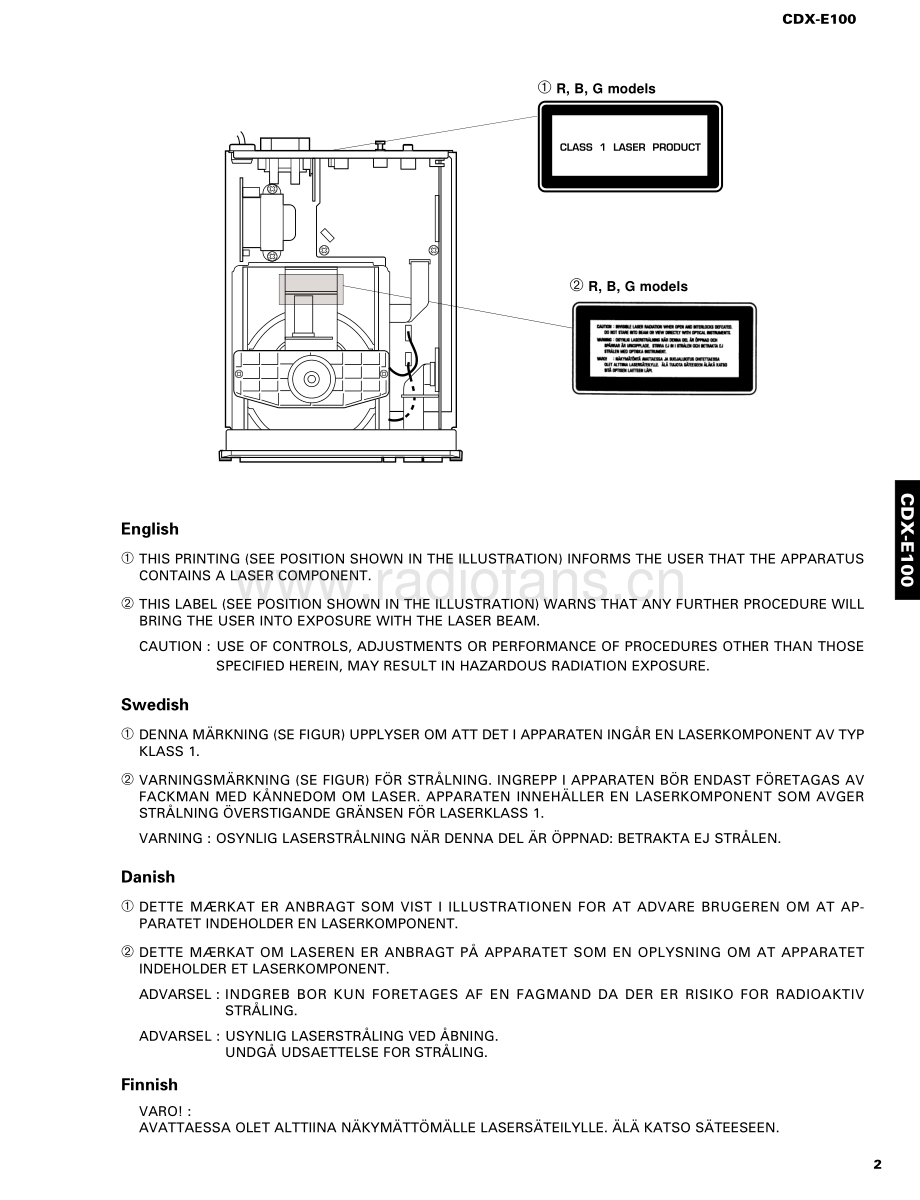Yamaha-CDXE100-cs-sm 维修电路原理图.pdf_第3页