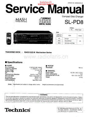 Technics-SLPD8-cd-sm 维修电路原理图.pdf