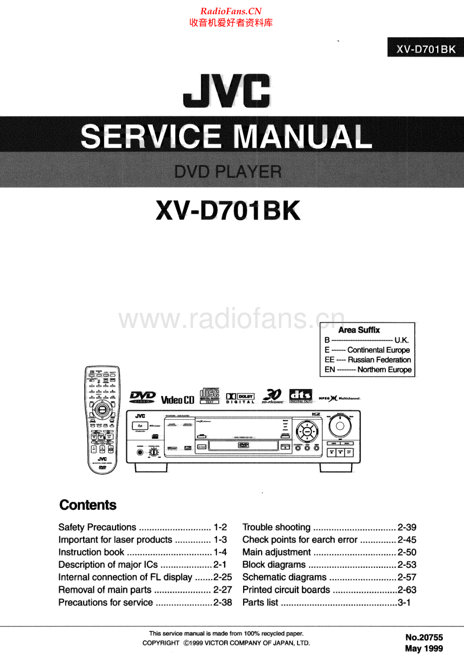JVC-XVD701BK-cs-sm 维修电路原理图.pdf_第1页