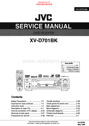 JVC-XVD701BK-cs-sm 维修电路原理图.pdf