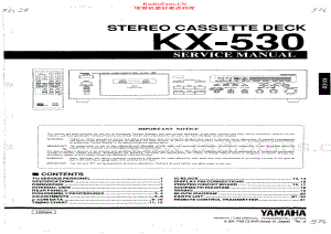 Yamaha-KX530-tape-sm 维修电路原理图.pdf