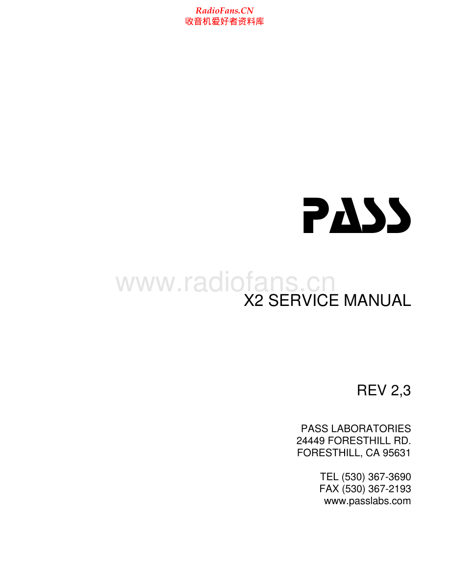 PassLabs-X2-pre-sm 维修电路原理图.pdf_第1页