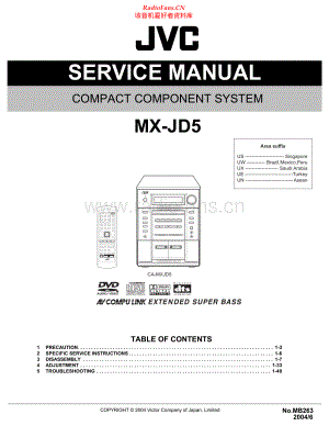 JVC-MXJD5-cs-sm 维修电路原理图.pdf