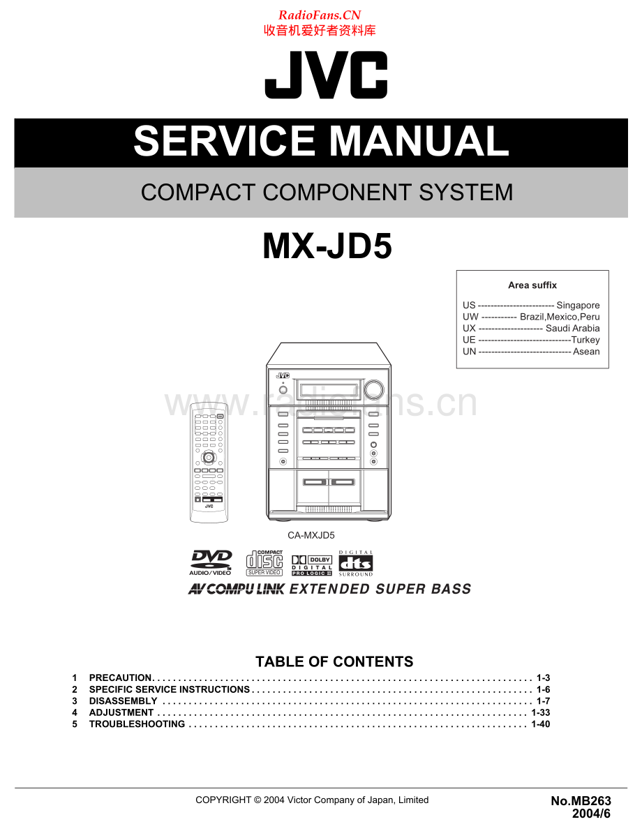 JVC-MXJD5-cs-sm 维修电路原理图.pdf_第1页