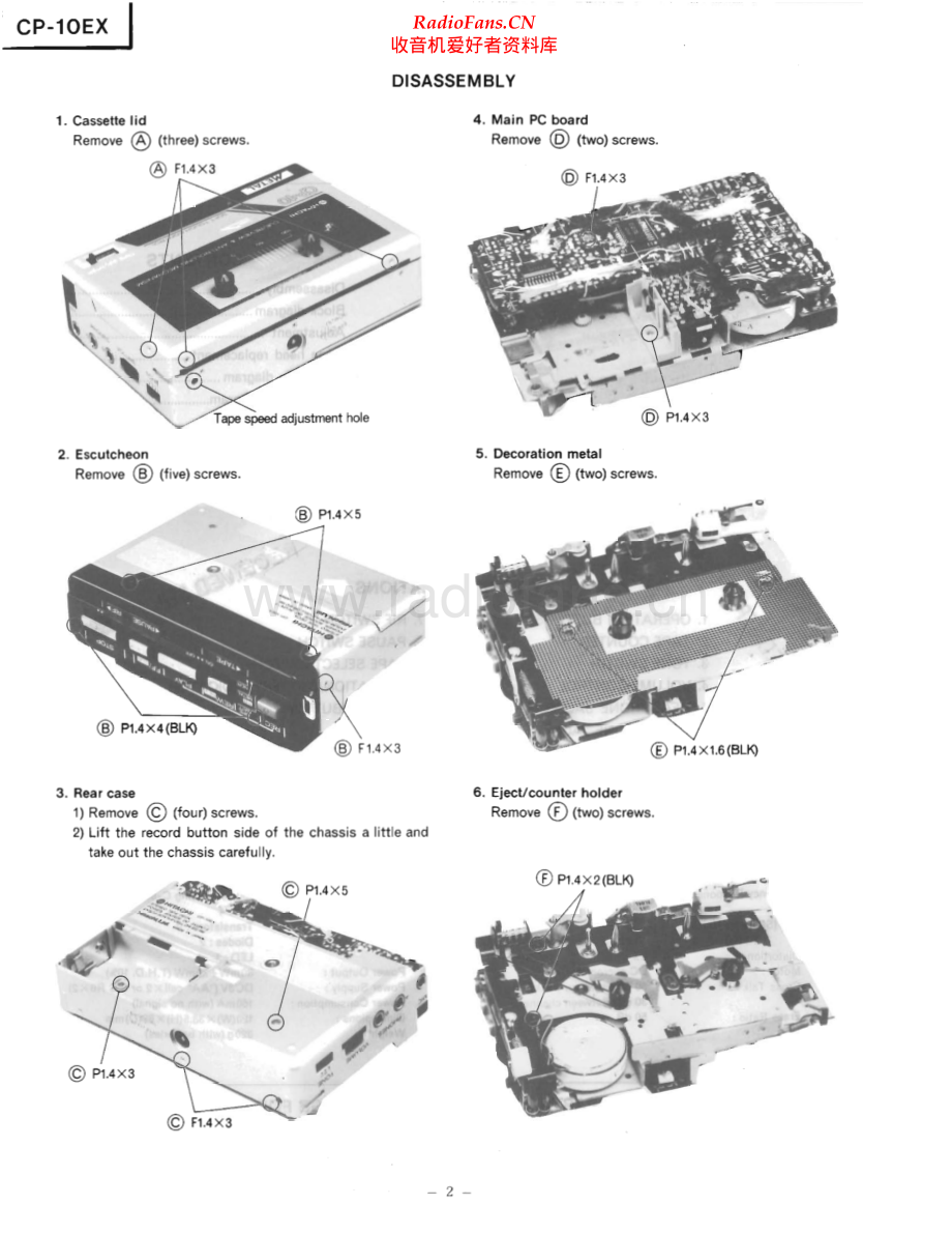 Hitachi-CP10EX-tape-sm 维修电路原理图.pdf_第2页