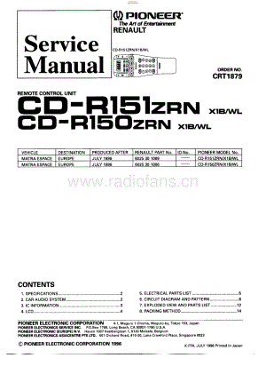 Pioneer-CDR151-rem-sm 维修电路原理图.pdf