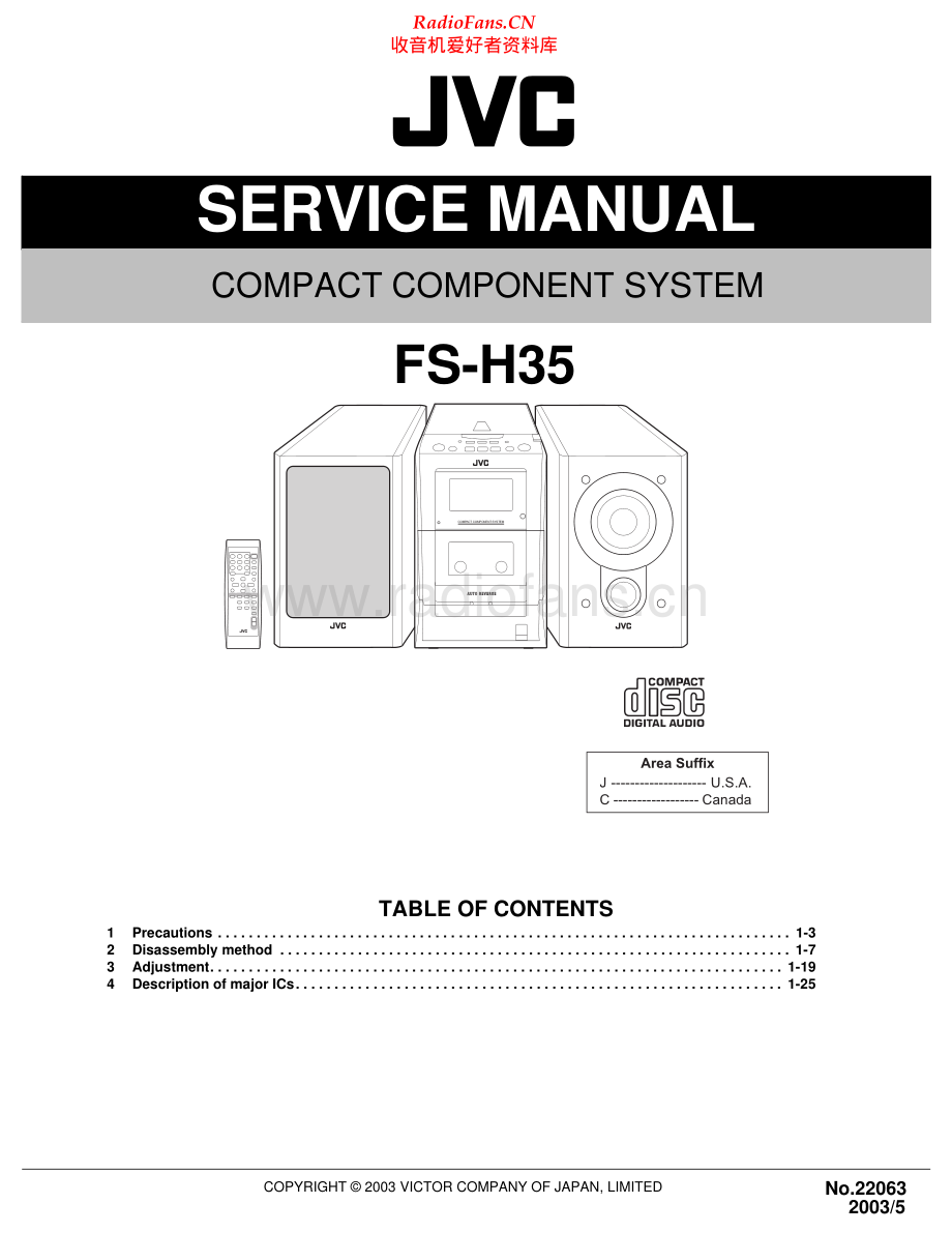 JVC-FSH35-cs-sm 维修电路原理图.pdf_第1页