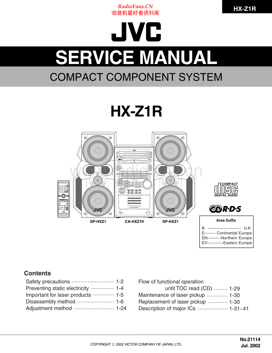 JVC-HXZ1R-cs-sm 维修电路原理图.pdf_第1页