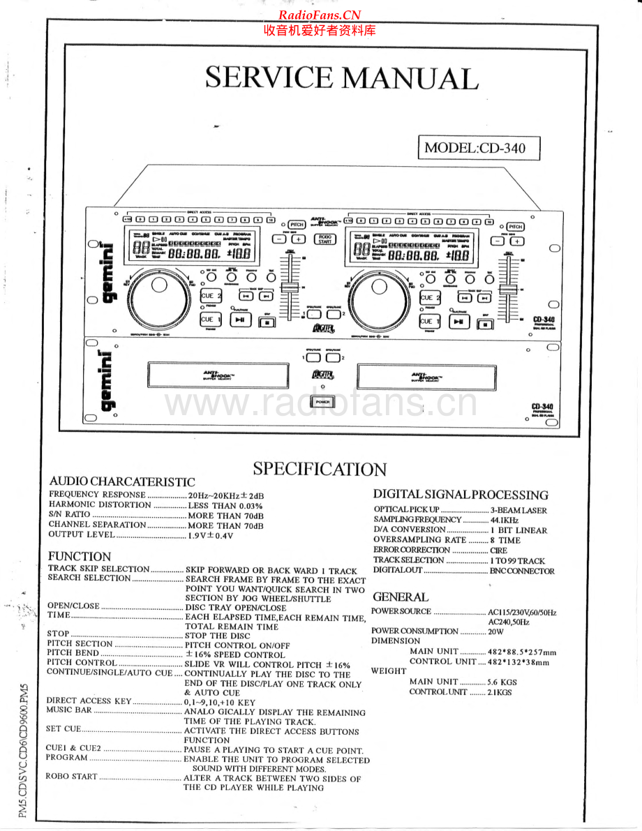 Gemini-CD340-cd-sm维修电路原理图.pdf_第1页