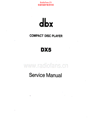 DBX-DX5-cd-sm维修电路原理图.pdf