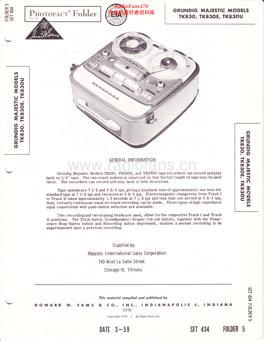 Grundig-TK830-tape-sm维修电路原理图.pdf_第1页