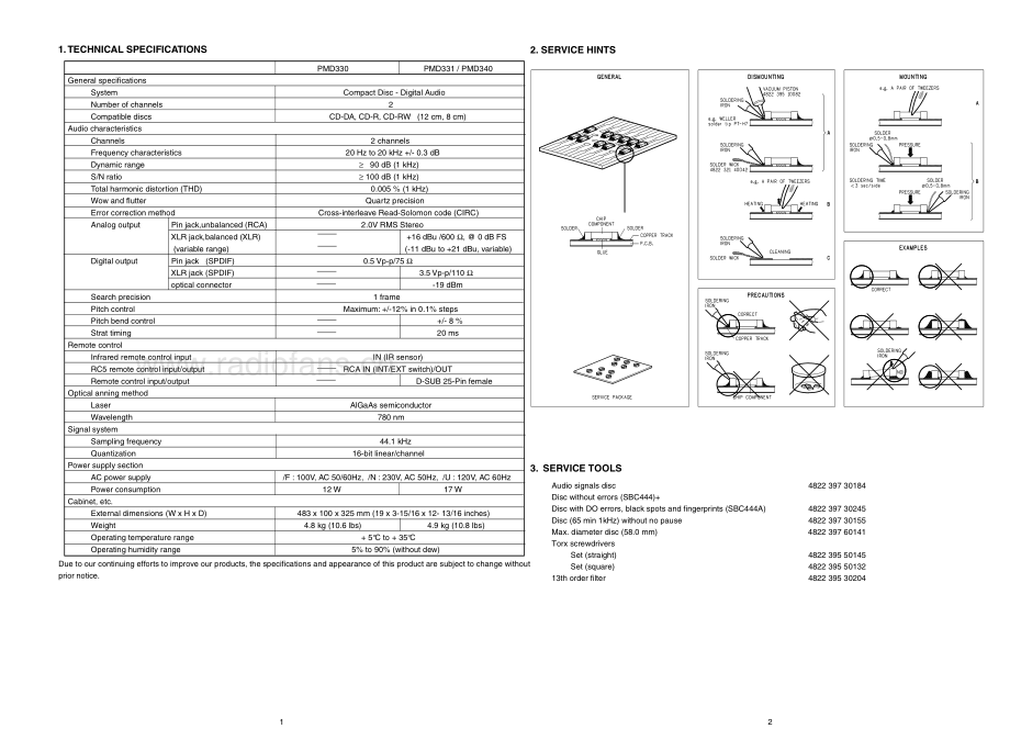 Marantz-PMD340-cd-sm 维修电路原理图.pdf_第3页