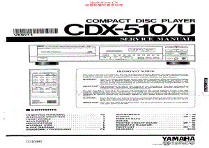 Yamaha-CDX510-cd-sm 维修电路原理图.pdf