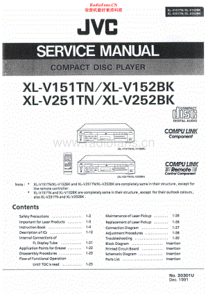 JVC-XLV251TN-cd-sm 维修电路原理图.pdf