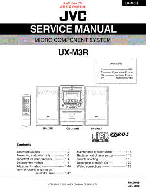 JVC-UXM3R-cs-sm 维修电路原理图.pdf