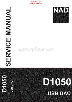 NAD-D1050-dac-sm 维修电路原理图.pdf