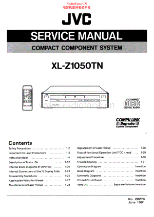 JVC-XLZ1050TN-cd-sm 维修电路原理图.pdf