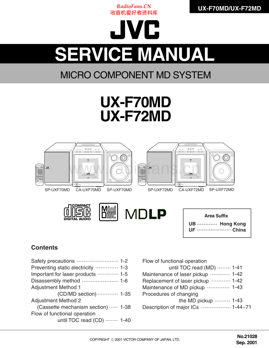 JVC-UXF72MD-cs-sm 维修电路原理图.pdf_第1页