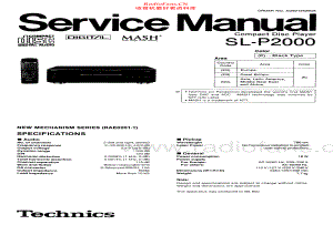 Technics-SLP2000-cd-sm 维修电路原理图.pdf