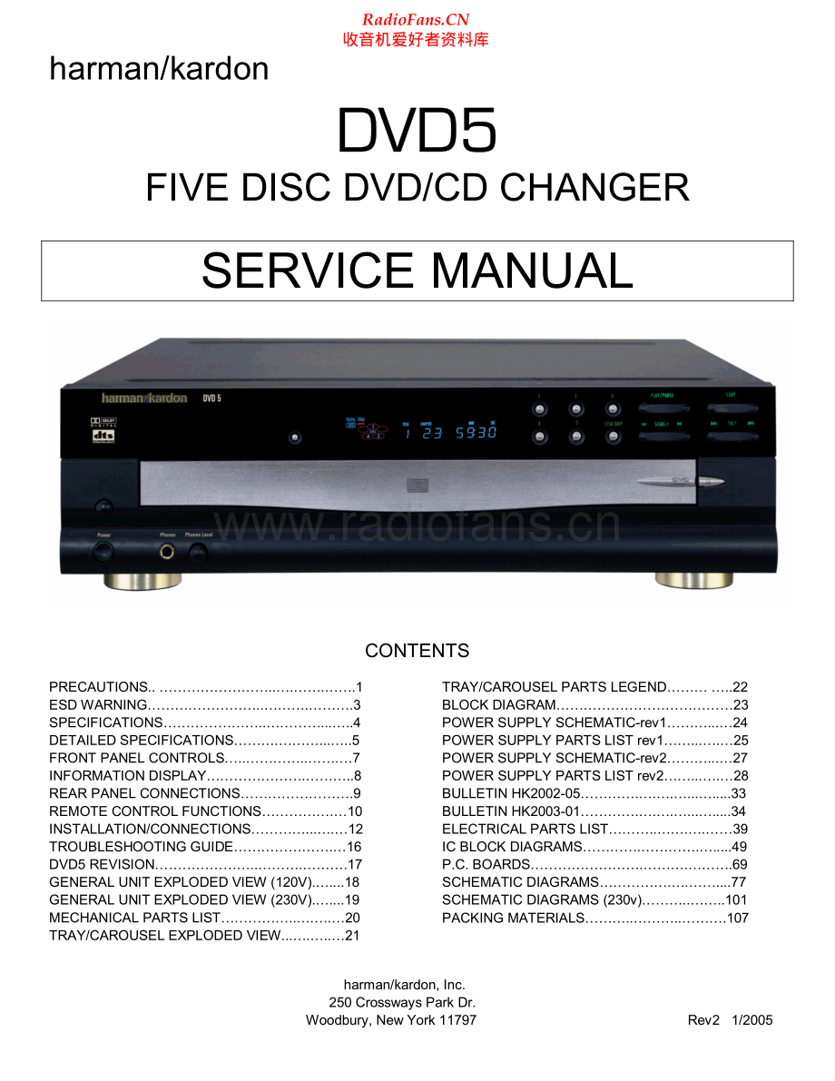 HarmanKardon-DVD5-cd-sm维修电路原理图.pdf_第1页