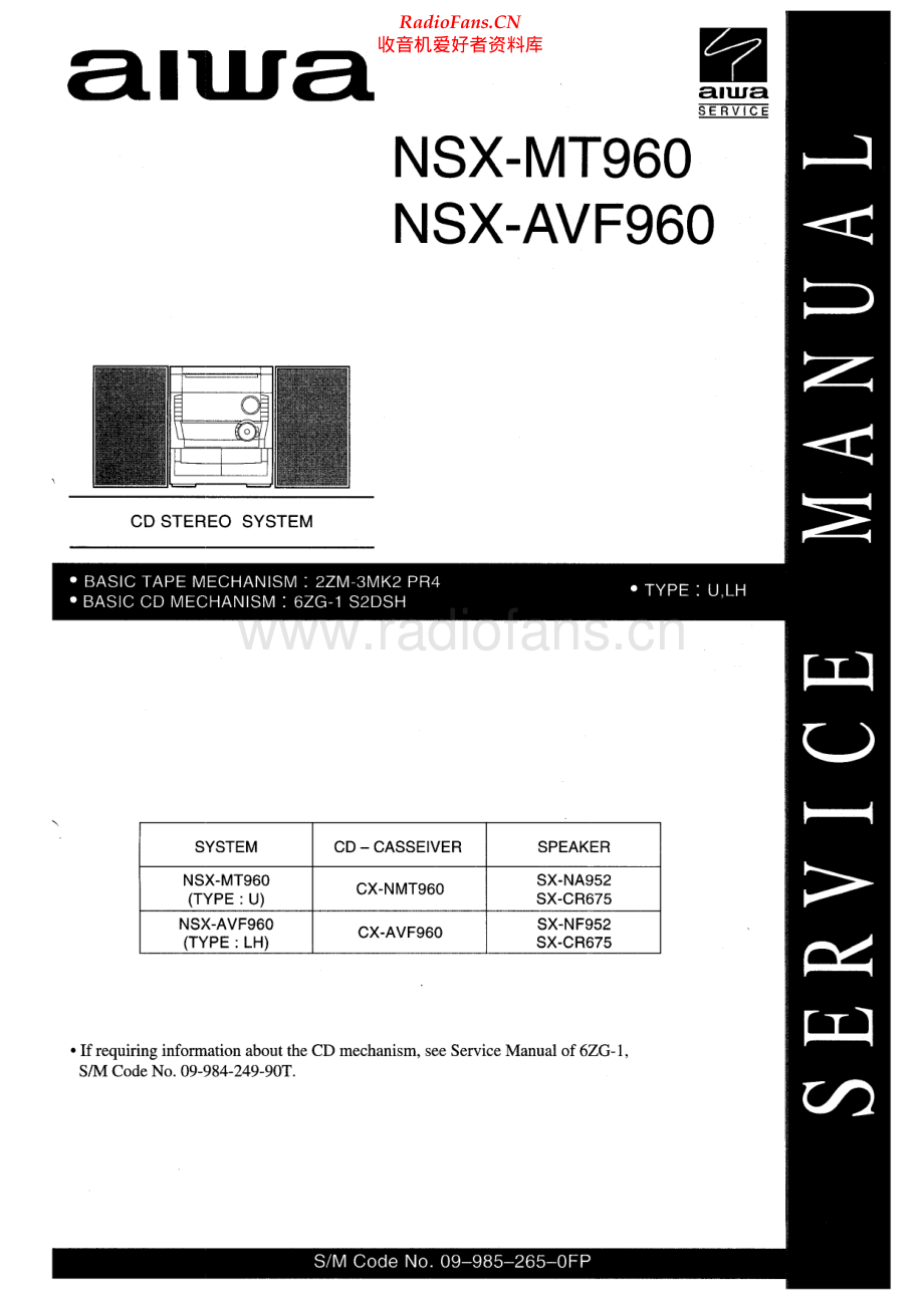 Aiwa-NSXAVF960-cs-sm维修电路原理图.pdf_第1页