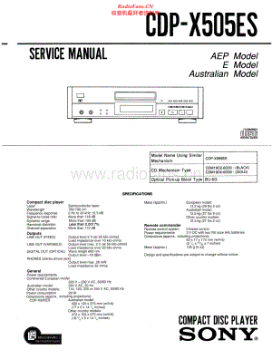 Sony-CDPX505ES-cd-sm 维修电路原理图.pdf
