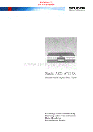 Studer-A725-cd-sm 维修电路原理图.pdf