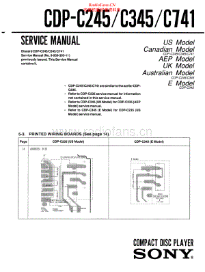 Sony-CDPC345-cd-sm 维修电路原理图.pdf