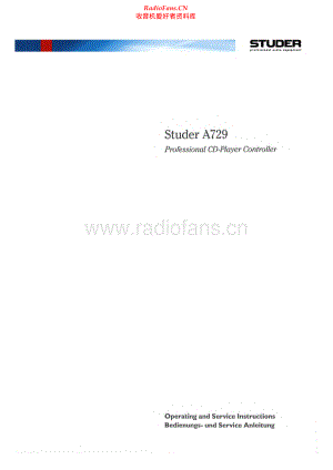 Studer-A729-cd-sch 维修电路原理图.pdf
