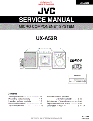JVC-UXA52R-cs-sm 维修电路原理图.pdf
